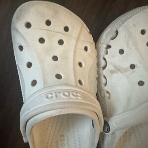CROCS Kids White Slip-On Clog with Vent Holes